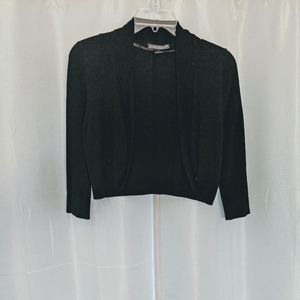 Black cropped cardigan